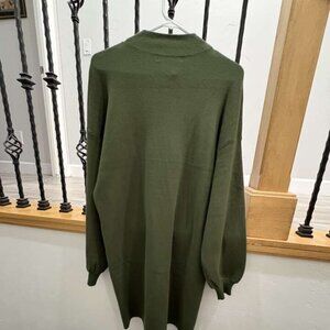 NWT Vero Moda Nancy short green sweater dress women's size Medium